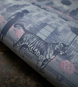 Portobello Parade Wallpaper by Divine Savages Wild Violet