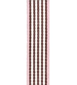 Portrait Stripe Braid Trimming by Ian Mankin Brown/Pink