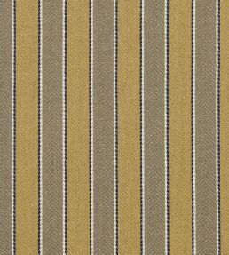 Portree Stripe Fabric by Ian Mankin Mustard