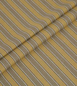 Portree Stripe Fabric by Ian Mankin Mustard