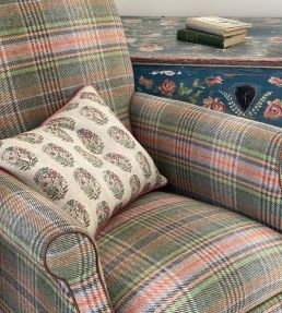 Posie Fabric by Ian Sanderson Copper Blue