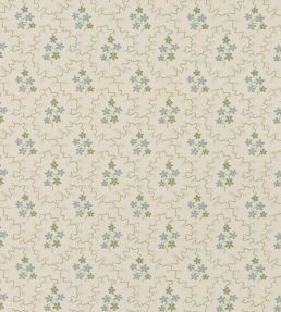 Posy Fabric by GP & J Baker Green/Aqua