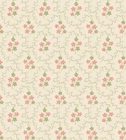 Posy Wallpaper by GP & J Baker Green/Red