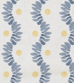 Posy Fabric by Wemyss Honey Blue