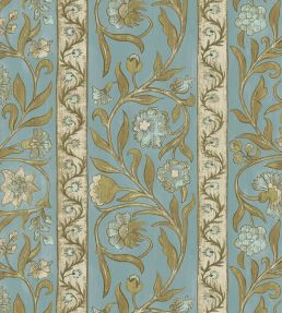 Potter Stripe Wallpaper by Josephine Munsey Bright Blue