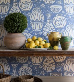 Pottery Wallpaper by Langelid Von Bromssen Mediterranean