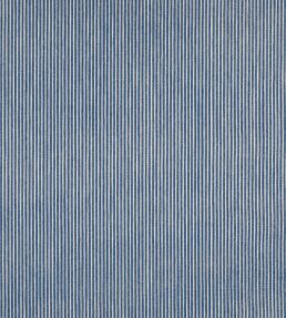 Poulton Stripe Fabric by Fermoie Deep Blue