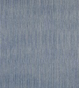 Poulton Stripe Fabric by Fermoie Navy