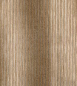 Poulton Stripe Fabric by Fermoie Burnt Orange