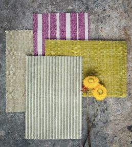 Poulton Stripe Fabric by Fermoie Indigo