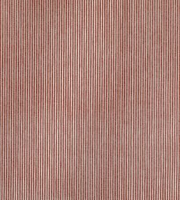 Poulton Stripe Fabric by Fermoie Red