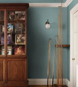 Poulton Stripe Wallpaper by Fermoie Emerald