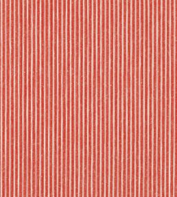 Poulton Stripe Outdoor Fabric by Fermoie Red