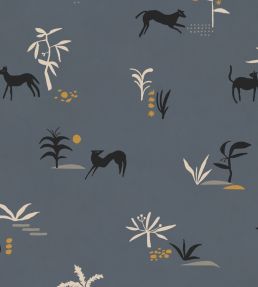 Prehistoric Creatures Wallpaper by Tres Tintas Blue