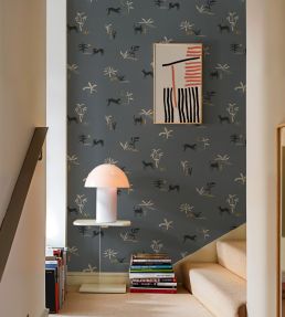 Prehistoric Creatures Wallpaper by Tres Tintas Blue