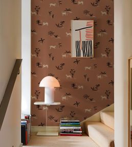 Prehistoric Creatures Wallpaper by Tres Tintas Red