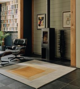 CF Editions Preparedness by Josef Albers rug Grey/ Orange 49157-CFR135-01 Grey/ Orange