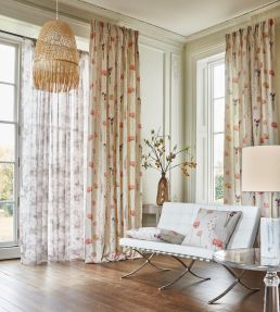 Flower Press Fabric by Prestigious Textiles Peach Blossom