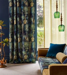 Forbidden Forest Fabric by Prestigious Textiles Ebony