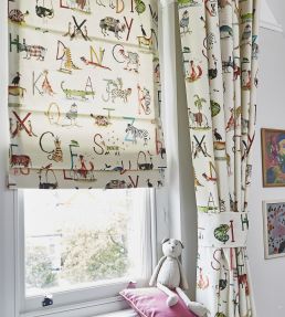 Animal Alphabet Fabric by Prestigious Textiles Paintbox