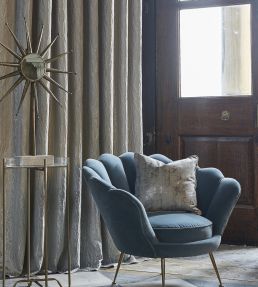 Caesar Fabric by Prestigious Textiles Graphite