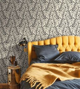 Preston Wallpaper by Casadeco Noir Naturel