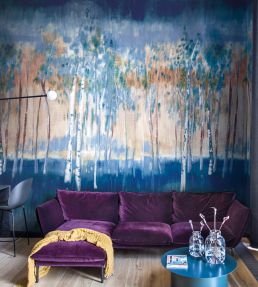 Primavera Metallic Mural by Jannelli&Volpi Blue