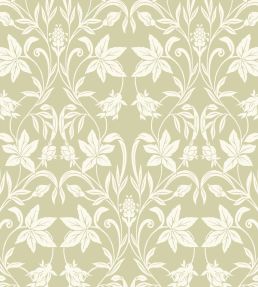 Primrose Wallpaper by Casadeco Pistache