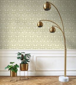 Primrose Wallpaper by Casadeco Pistache
