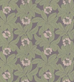 Primula Wallpaper by Langelid Von Bromssen Aubergine