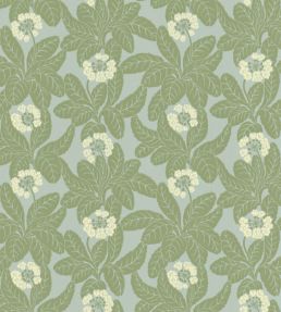 Primula Wallpaper by Langelid Von Bromssen Field Green