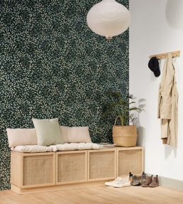 Printemps Wallpaper by Caselio Vert Emeraude Nacre