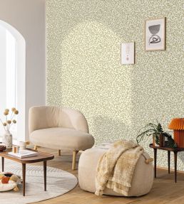 Printemps Wallpaper by Caselio Vert Kaki