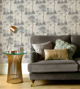 Prior Park Wallpaper by 1838 Wallcoverings Grey