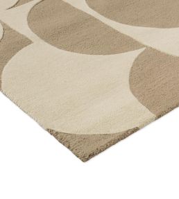 Orla Kiely Prism Flower rug Mushroom/Ecru 158009120180 Mushroom/Ecru