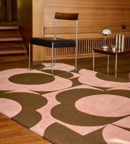 Orla Kiely Prism Flower rug Pink/Terracotta 158002120180 Pink/Terracotta