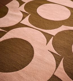 Orla Kiely Prism Flower rug Pink/Terracotta 158002120180 Pink/Terracotta