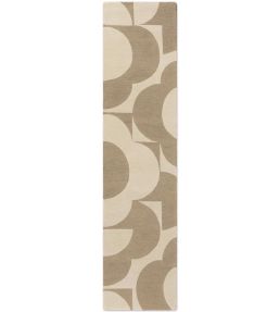 Orla Kiely Prism Flower Runner rug Mushroom/Ecru 158009067230 Mushroom/Ecru