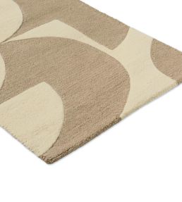 Orla Kiely Prism Flower Runner rug Mushroom/Ecru 158009067230 Mushroom/Ecru