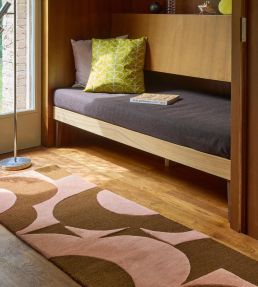 Orla Kiely Prism Flower Runner rug Pink/Terracotta 158002067230-US Pink/Terracotta