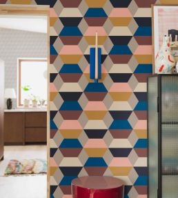 Prisma Wallpaper by Borastapeter Oatmeal/Mountain Sand