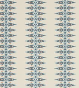 Priya Stripe Wallpaper by Jane Churchill Blue