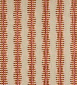 Priya Stripe Fabric by Jane Churchill Red