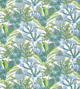 Protea Print Fabric by Thibaut Kiwi
