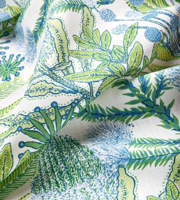 Protea Print Fabric by Thibaut Kiwi