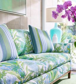 Protea Print Fabric by Thibaut Kiwi