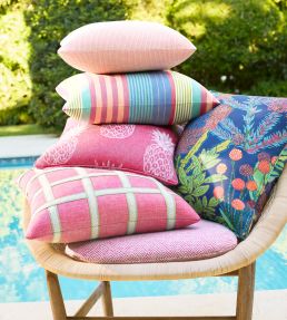 Protea Print Fabric by Thibaut Navy