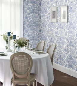 Provence Wallpaper by Casadeco Bleu Porcelaine