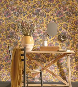 Provence Wallpaper by Casadeco Multico Fond Jaune