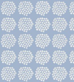 Puketti Wallpaper by Marimekko Blue